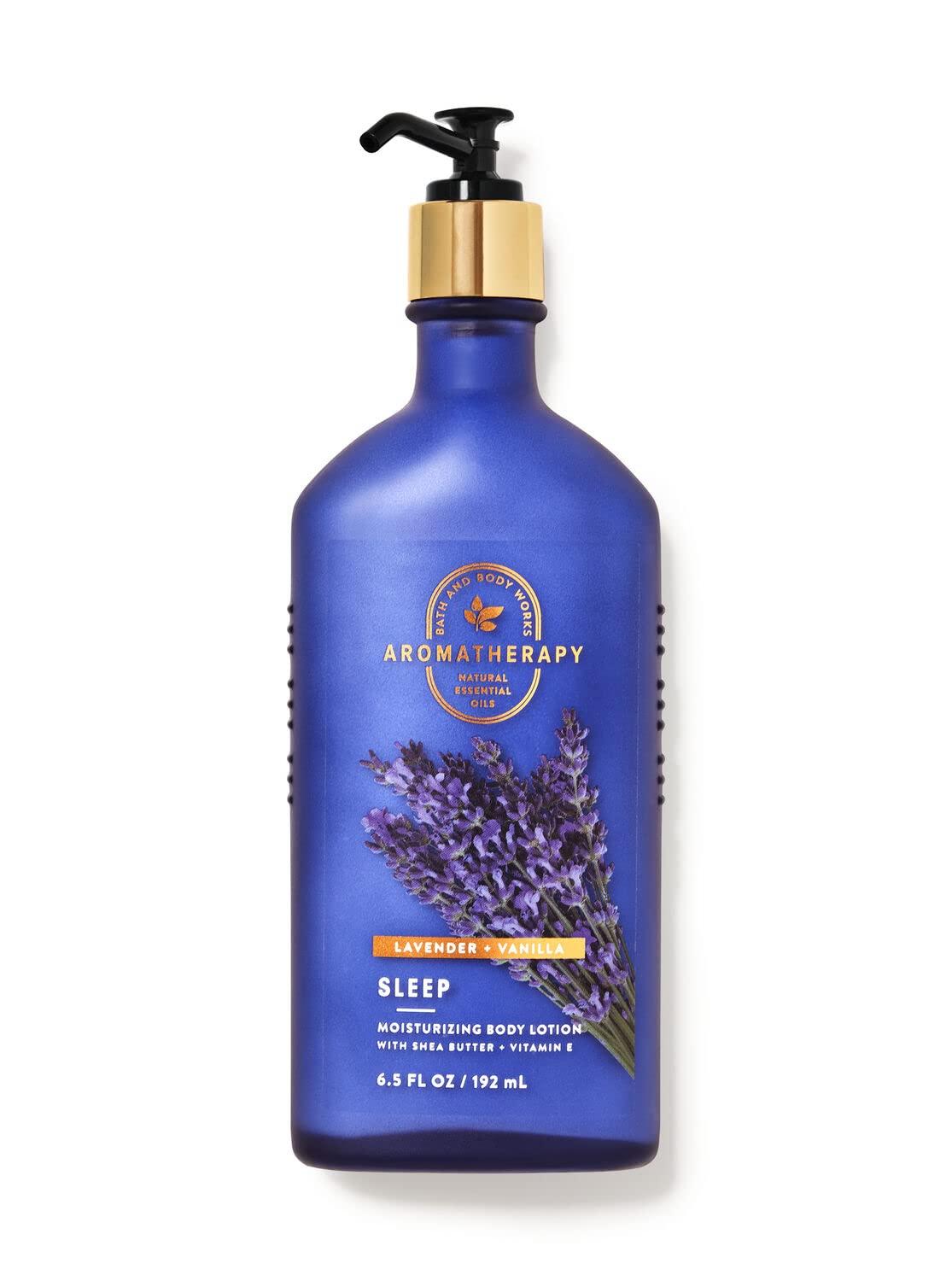 LAVENDER VANILLA Bath Body Works Aromatherapy 3 Pc Set Body Wash Cream  Spray NEW