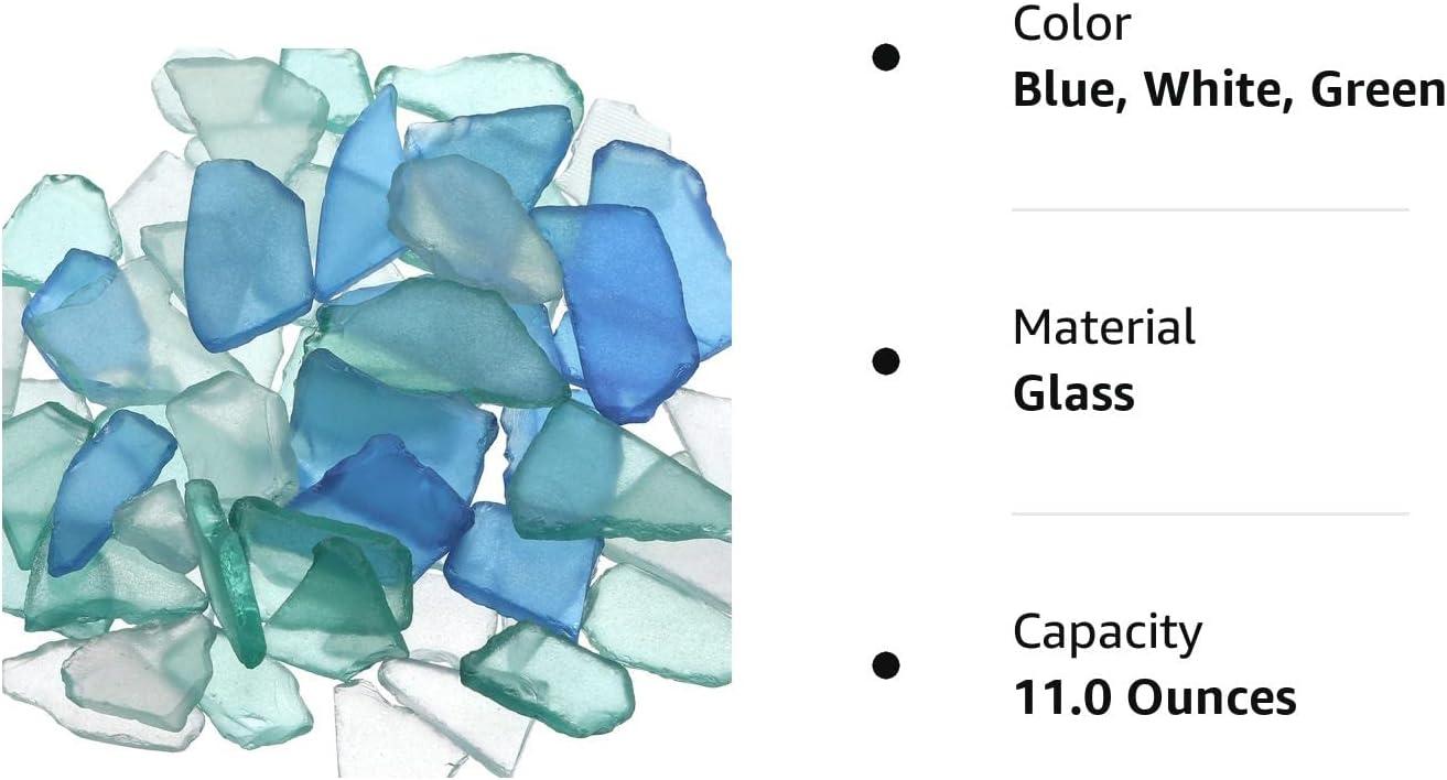 Sea Glass 11 Ounces Green Yellow Aqua Sea Glass - Bulk Seaglass