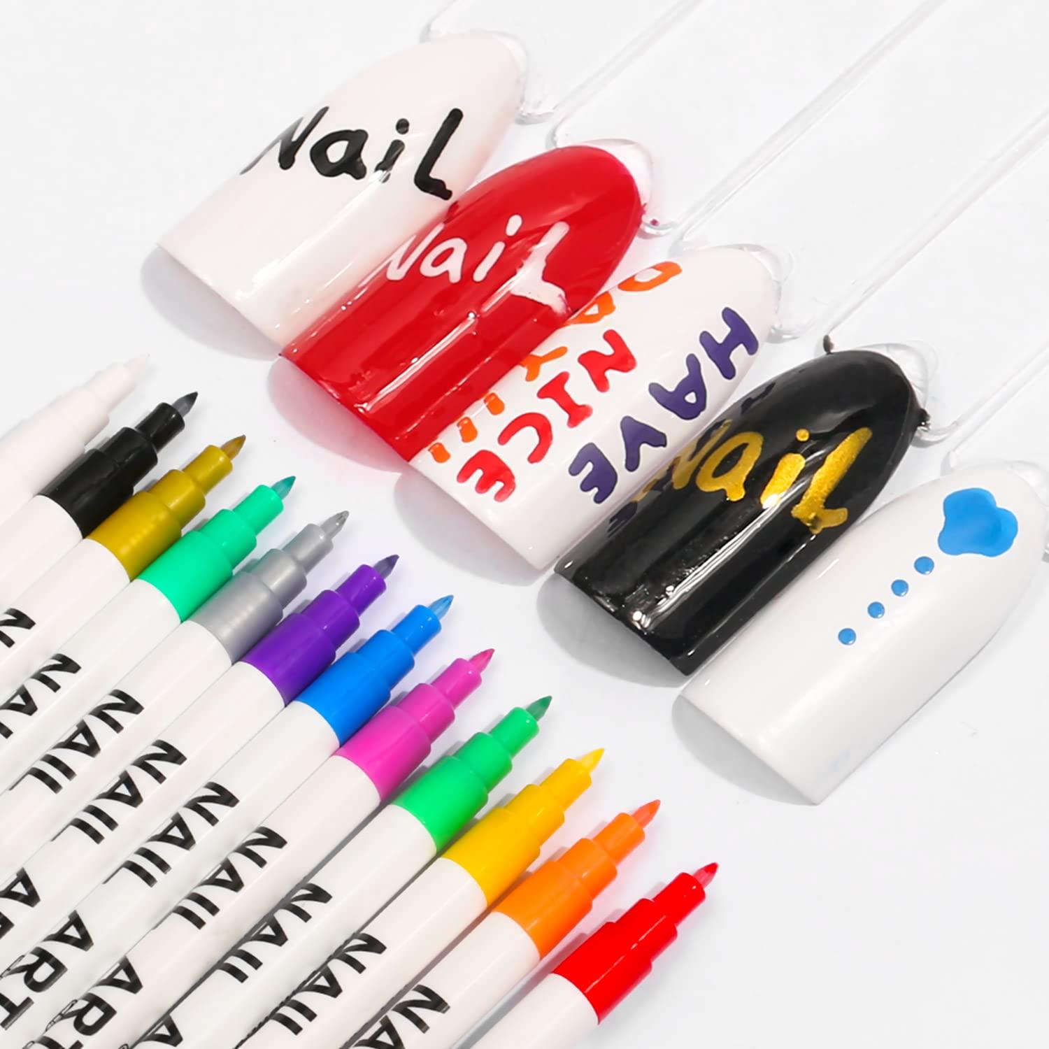 5x Oily White Marker Pen Graffiti Pens DIY Permanent Gel