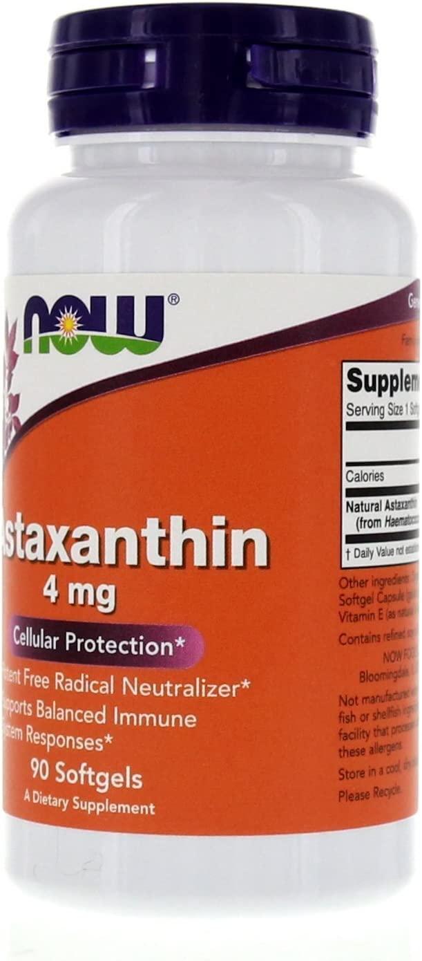 Astaxanthin 4mg 90 Softgels Cellular Protection Pack Of 2 