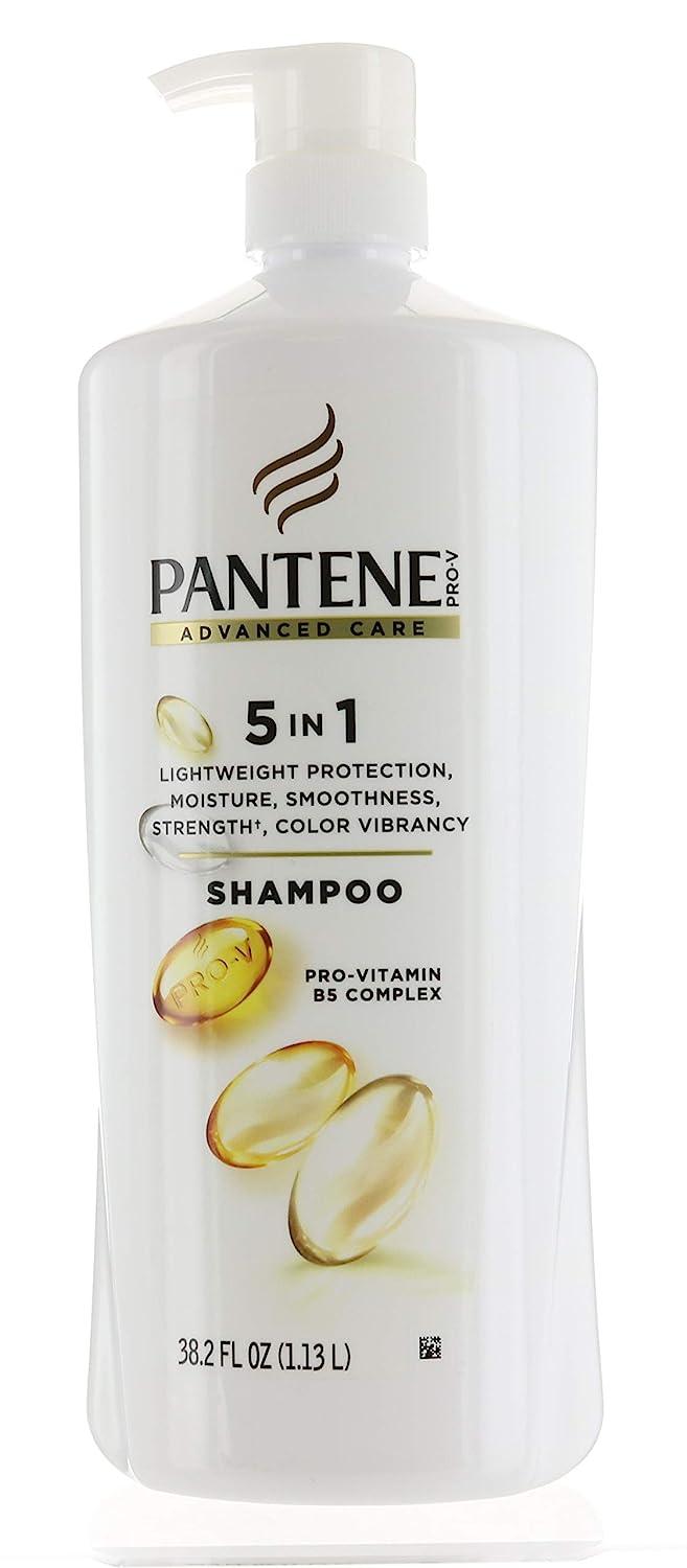  Set Pantene Advanced Care Shampoo and Conditioner 5 in 1  Moisture, Strength, Smoothness, Pro-vitamin B5 Complex 38.2 FL/OZ each -  Packaging May Vary : Beauty & Personal Care