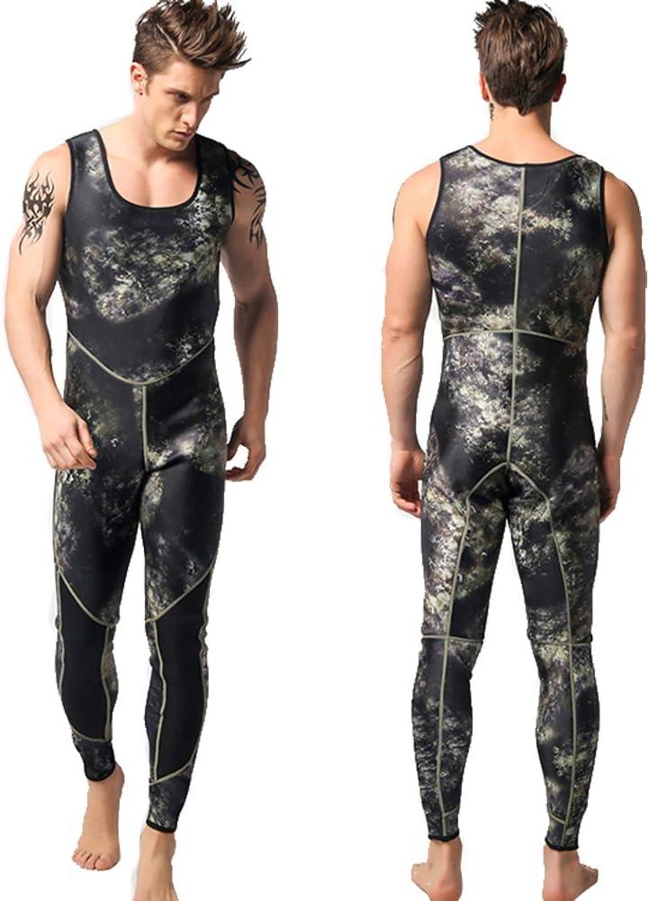 3mm Neoprene Wetsuit Men's Hooded Camouflage Diving Suit
