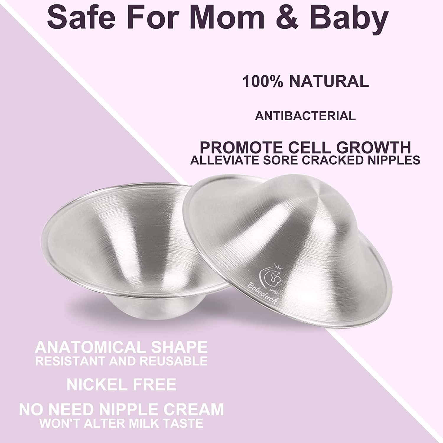 Nipple Shields for Nursing Newborn - Silver Nursing Cups XL - Newborn  Essentials Must Haves - Soothe and Protect Your Nursing Nipples - The  Original