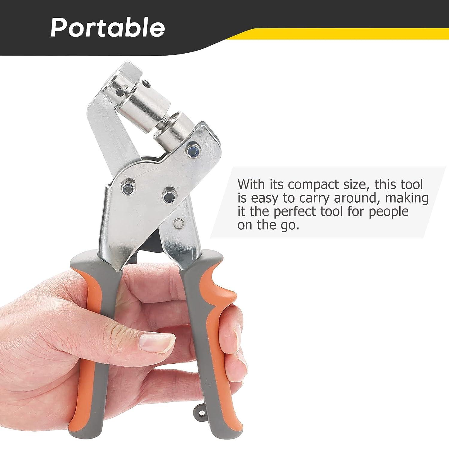 Grommet Tool Kit Grommet Press Pliers Portable Hold Punch Manual