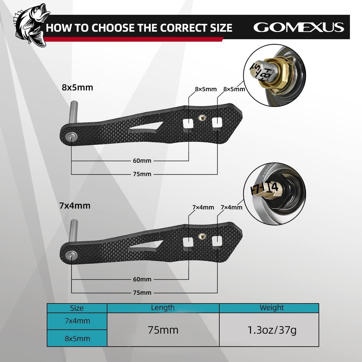 Buy GOMEXUS Handle for All Daiwa ABU Quantum Okuma Kastking Baitcasting Reel  75mm Length Carbon Power Handle Online at Lowest Price Ever in India