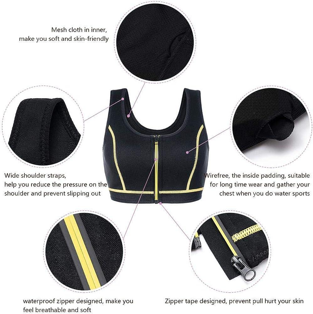 Women's High Impact Workout Support Bra Full Cup Top Vest With