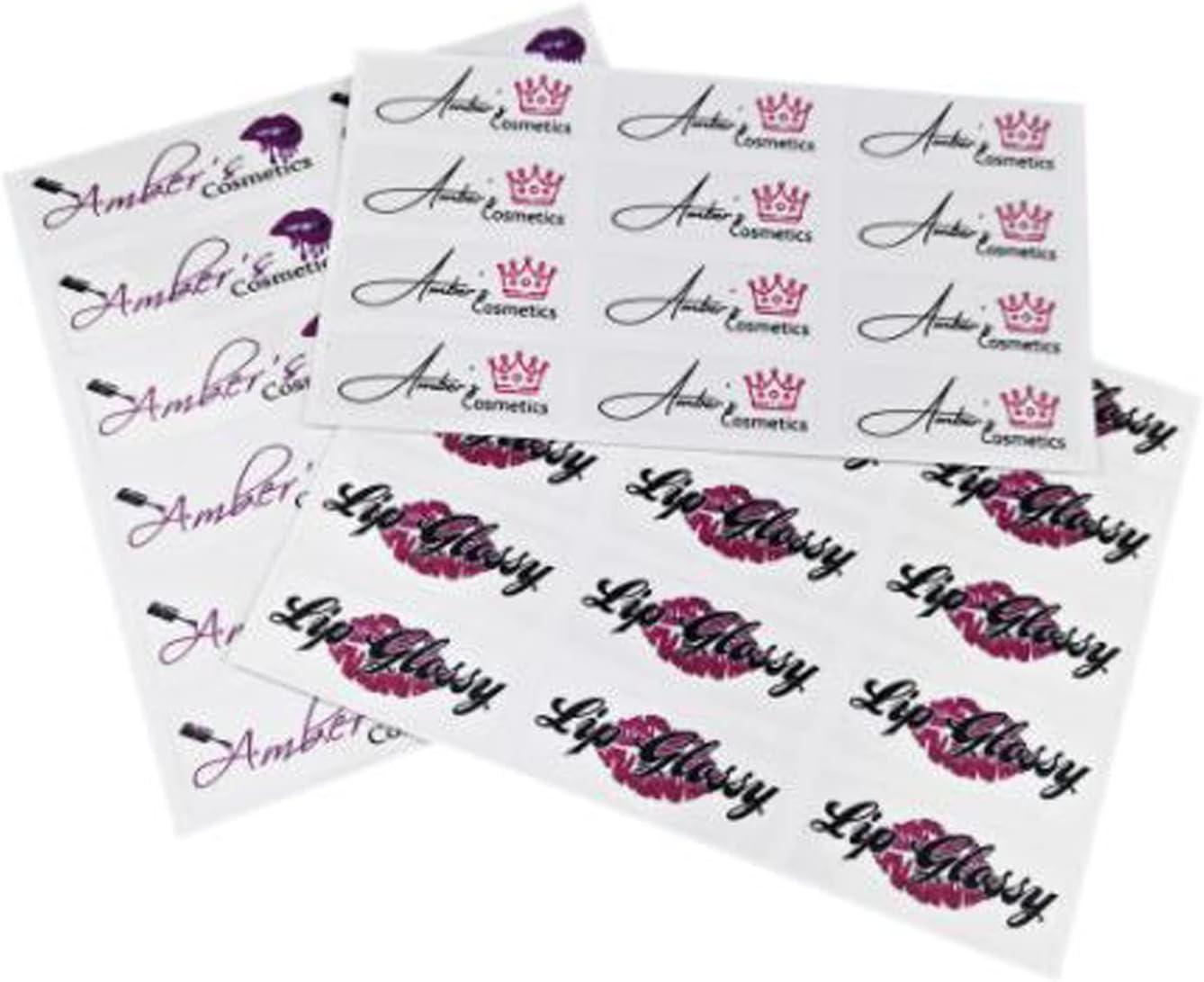 Custom Transparent Label Stickers Personalized Name Transparent Stickers  Wedding Logos Eyelash Waterproof Stickers