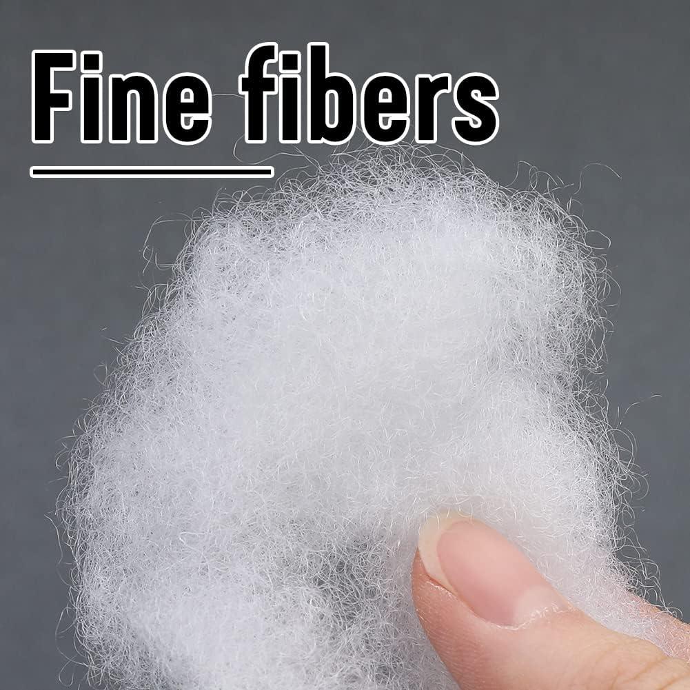 Polyester Fiber Fill, White High Resilience Fill Fiber, Pillow Filling Stuffing, High Resilience Fill Fiber for Stuffed Animal Crafts, Pillow