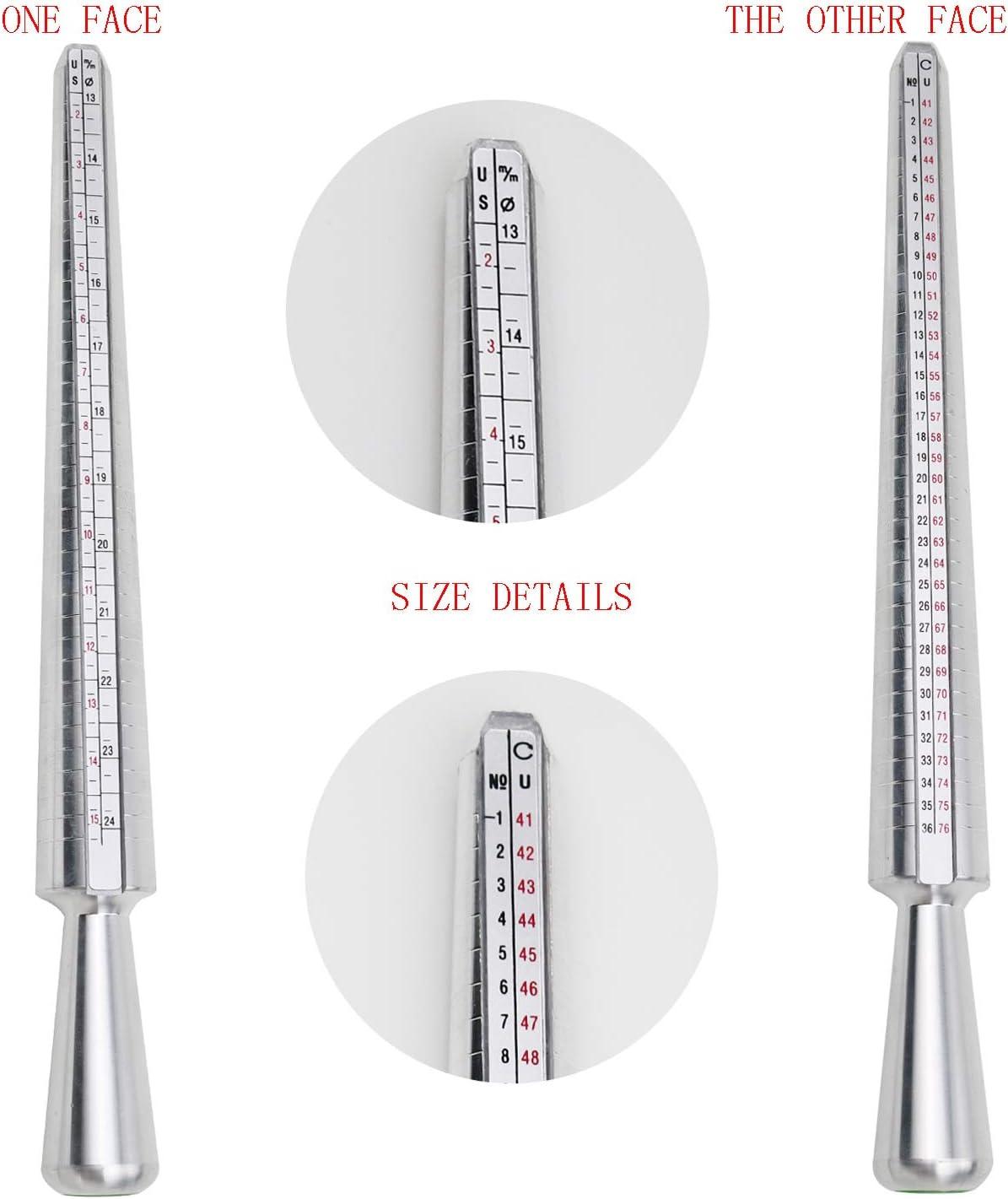 Jewelers Wood Ring Mandrel Sizing Stick Finger Sizer