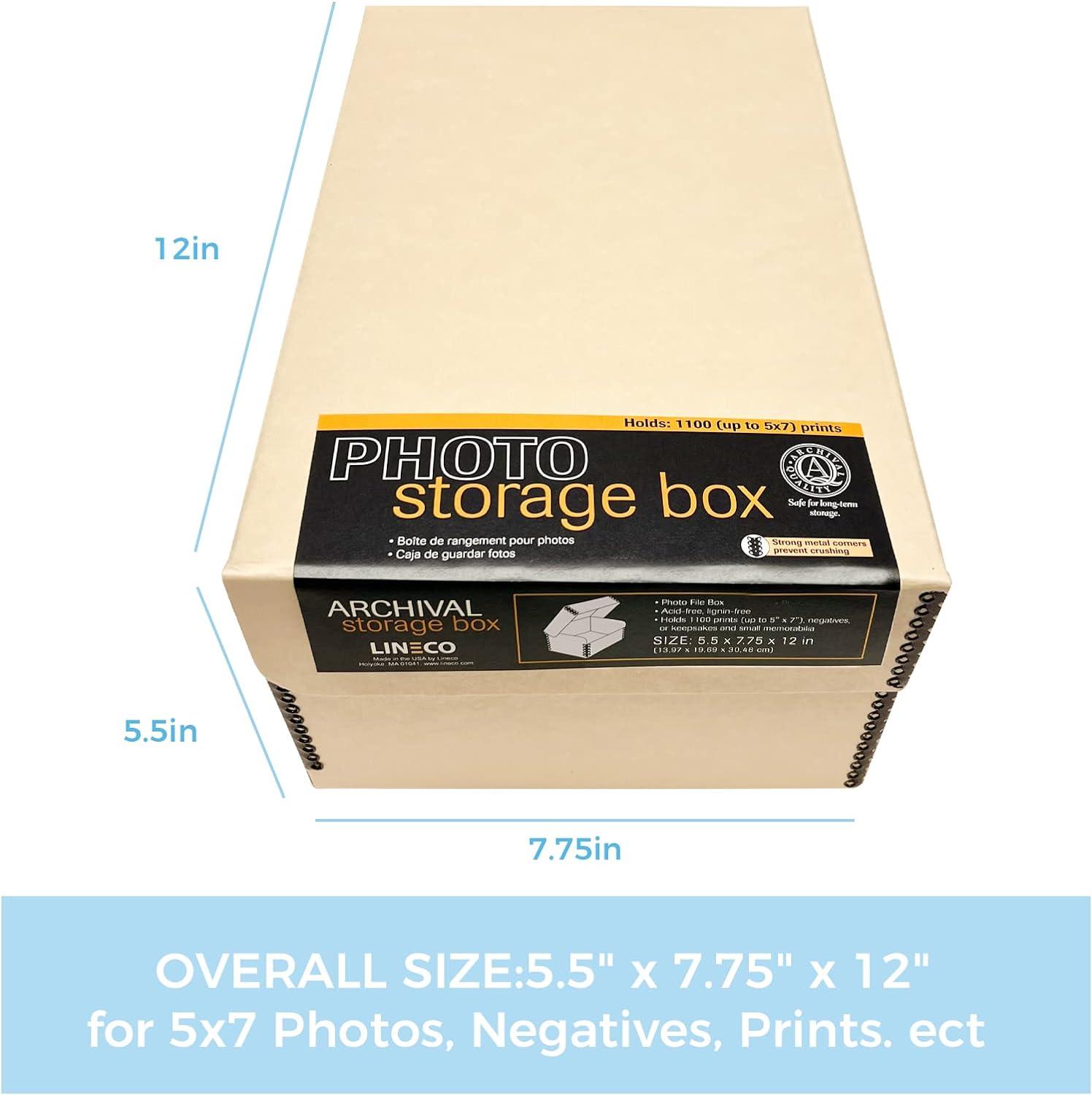 Lineco Short Lid Negative/Print Envelope Boxes (Tan) 799-6412