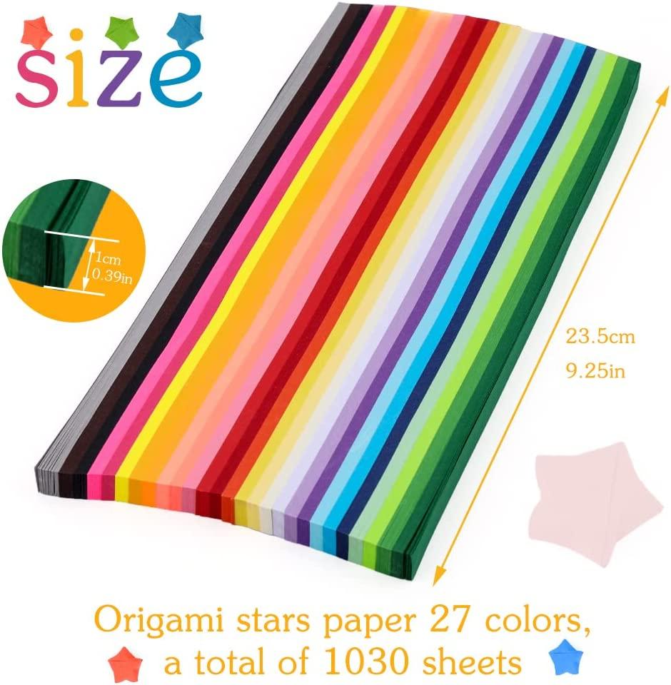 Fenrry 1030/2700/3240 Sheets Origami Paper Star Papers Set Origami