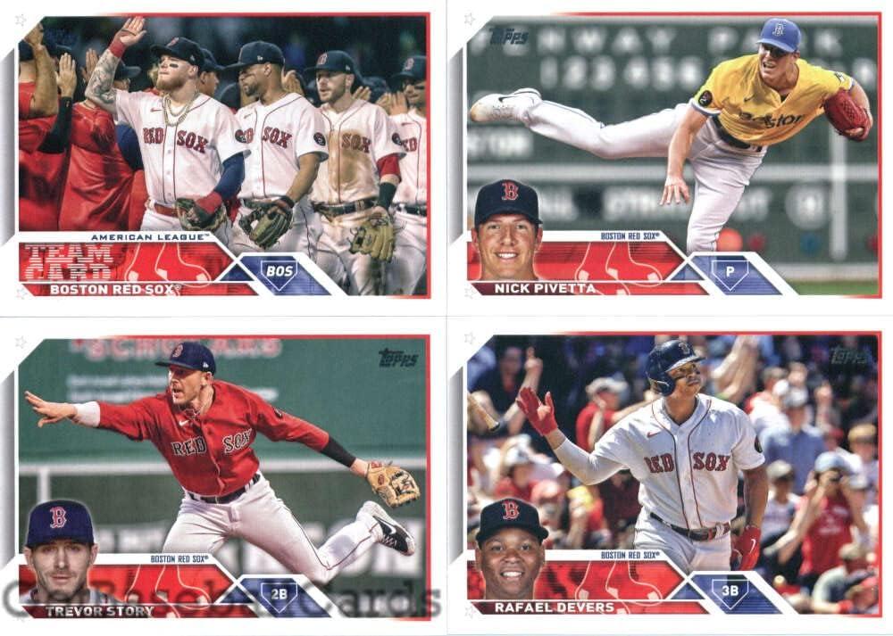 2023 Topps Series 1 Boston Red Sox Team Set of 13 Cards: Trevor Story(#10),  Rafael Devers(#11), Franchy Cordero(#42), Josh Winckowski(#76), Triston  Casas(#92), Alex Verdugo(#146), Nick Pivetta(#152), Jeter Downs(#165),  Brayan Bello(#185), Jarren Duran(