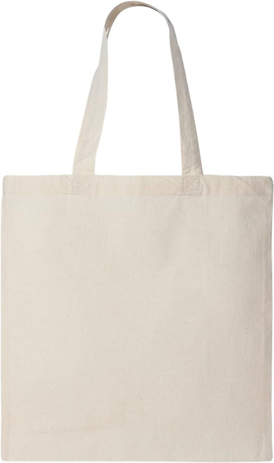 6 Pack Blank Bulk Canvas Tote Bags Natural Reusable Cloth Fabric Plain Bags  Decorating, Heat Press, Printing, DIY