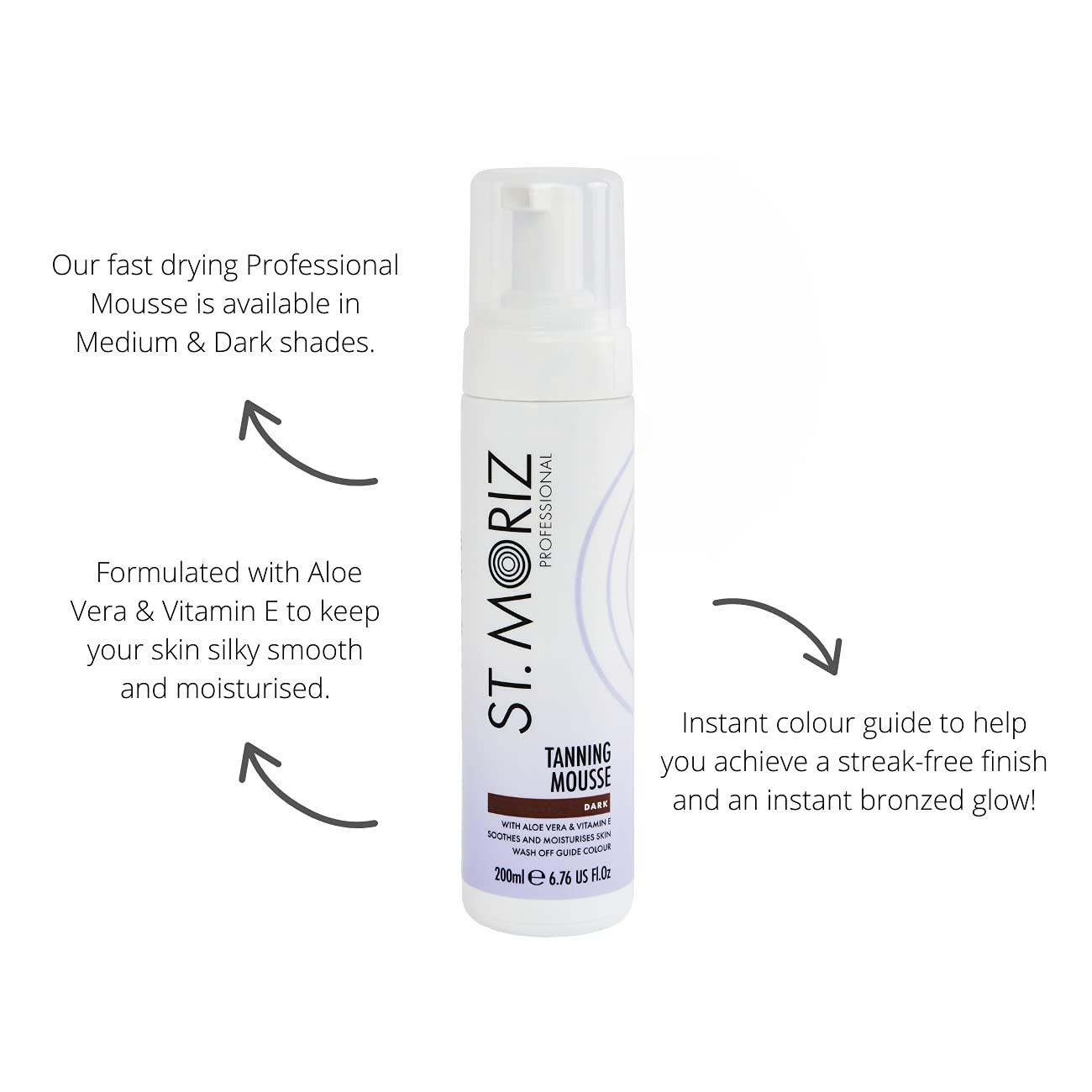 St. Moriz Darker Than Dark Instant Tanning Mousse Body Self