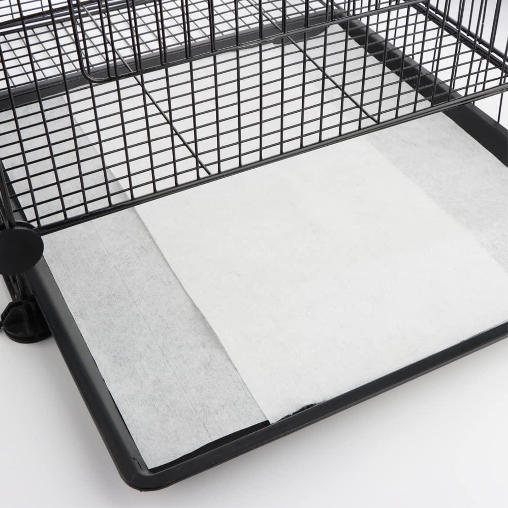 100 Pcs Large Size Bird Cage Liner Papers, Non-Woven Bird Cage Liners,  Precut Absorbent Pet Cages Cushion (22.8 inch x 10.6 inch)