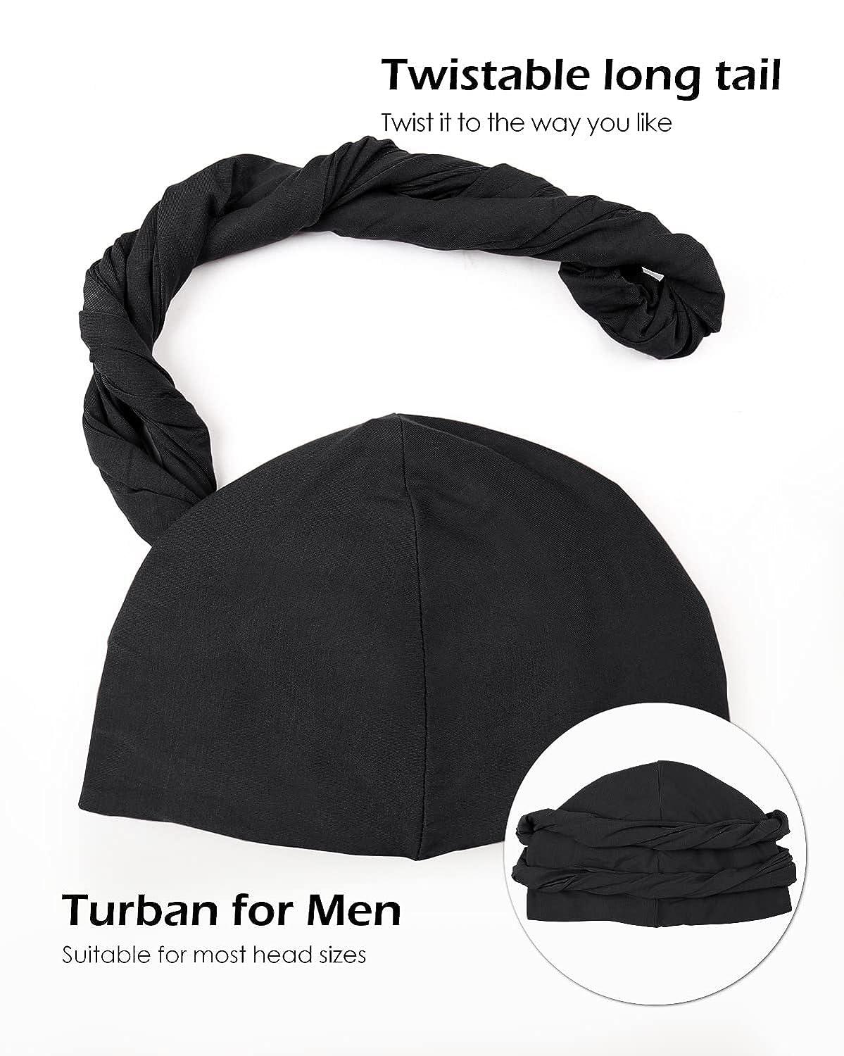 Halo Turban Durag for Men,Men Turban Halo Head Wrap Halo Tshirt