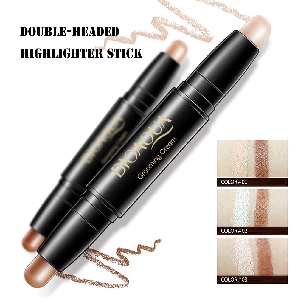 3PCS Dual-Ended Highlight Contour Stick Cream Highlight & Shaping