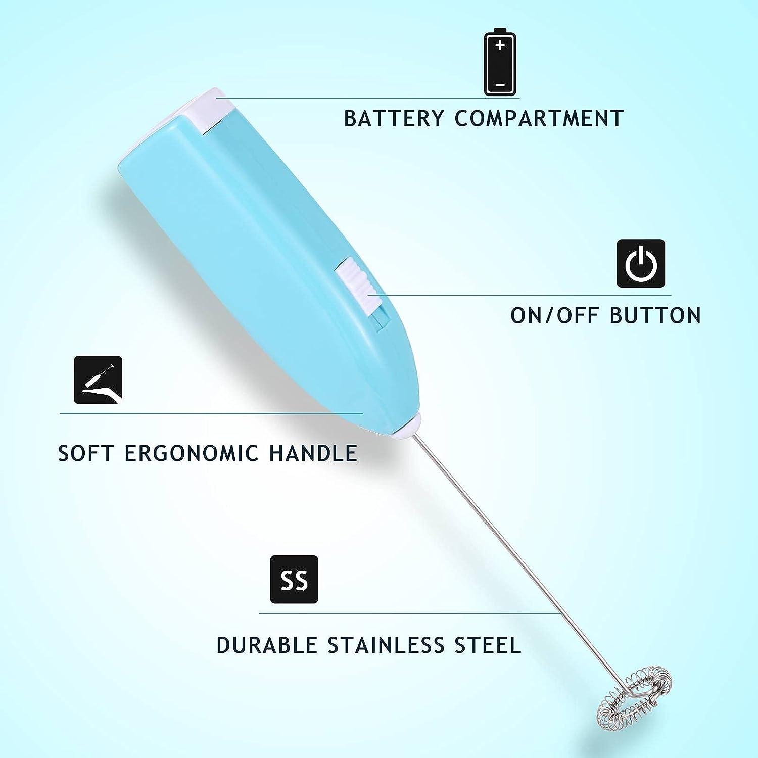 Electric Tumbler Stirrer, Handheld Mini Mixer Battery Operated Stirring Mixing for DIY Glitter Tumbler Cups | Harfington, Black / 1Pcs