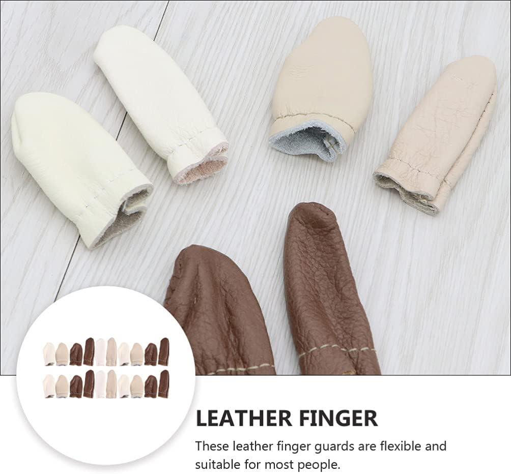 Thumb Protector Finger Cots 20PCS Leather Finger Covers Cut