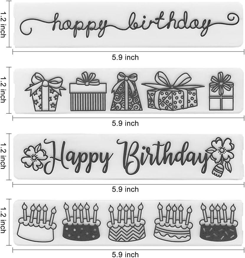 The Happy Birthday Plastic Embossing Folders for DIY Scrapbooking Paper  Craft/Card Making Decoration Supplies