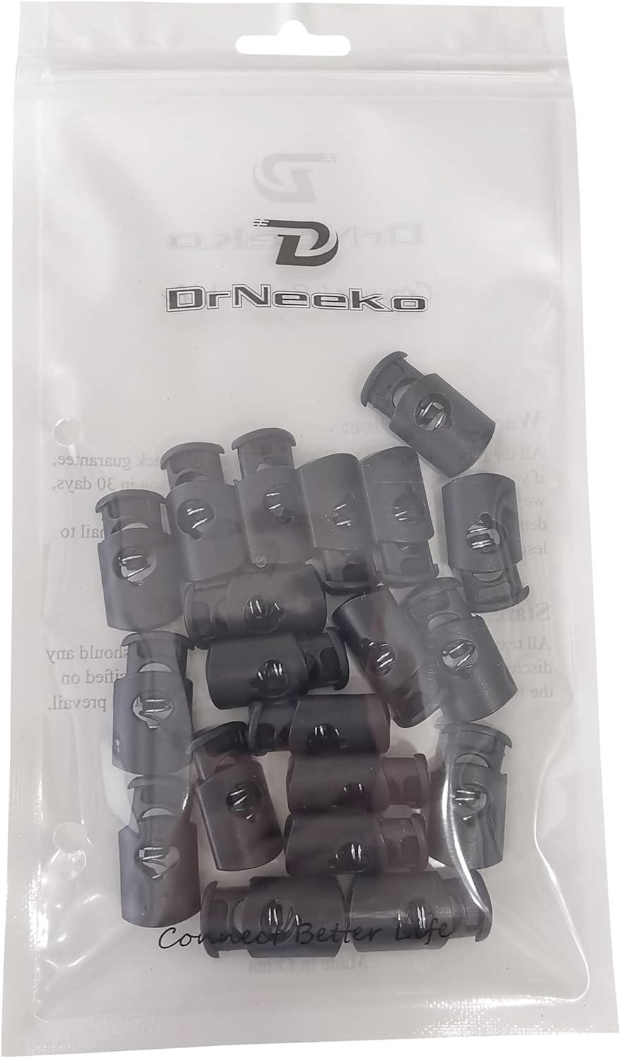 DYZD Plastic Cord Lock End Spring Stop Toggle Stoppers Heavy Duty Cord Lock  for Lanyard,luggage,clothing,backpack and various kinds of outdoor and gym