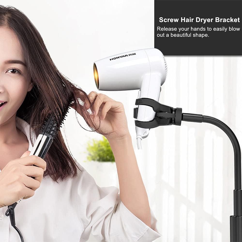 360-Degree Rotating Hair Dryer Rack: Hands-Free Styling Freedom Descri