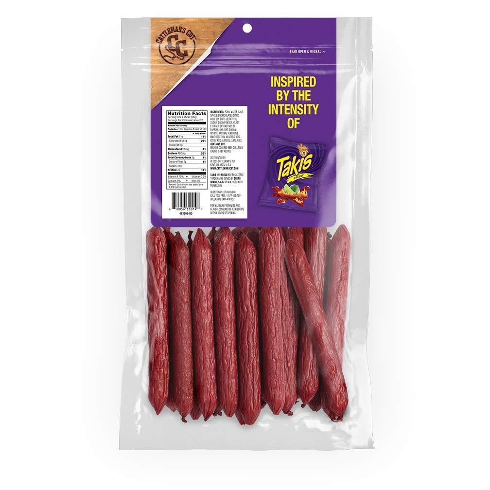 Takis Fuego Meat Stick 1oz - Hot Chili Pepper and Lime Flavor