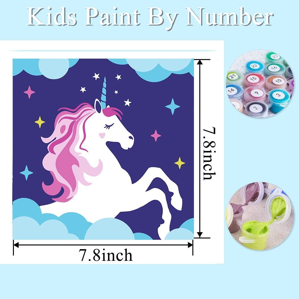 CEUHROG 4 Pack Paint by Numbers for Kids Ages 4-8, 8-12 Children 6 pack-A