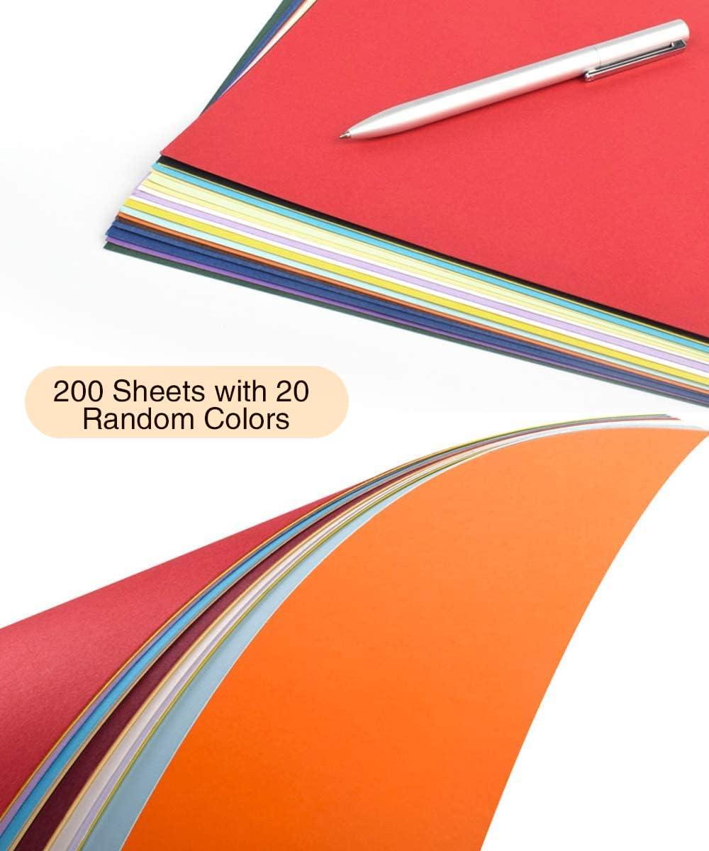 TEHAUX 2 Packs Coloured Paper Clips Color Paper Copy Paper Color Coloured  Paper Pad Decorative Copy Paper Diy Crafts Paper Color Cardstock Paper Pads