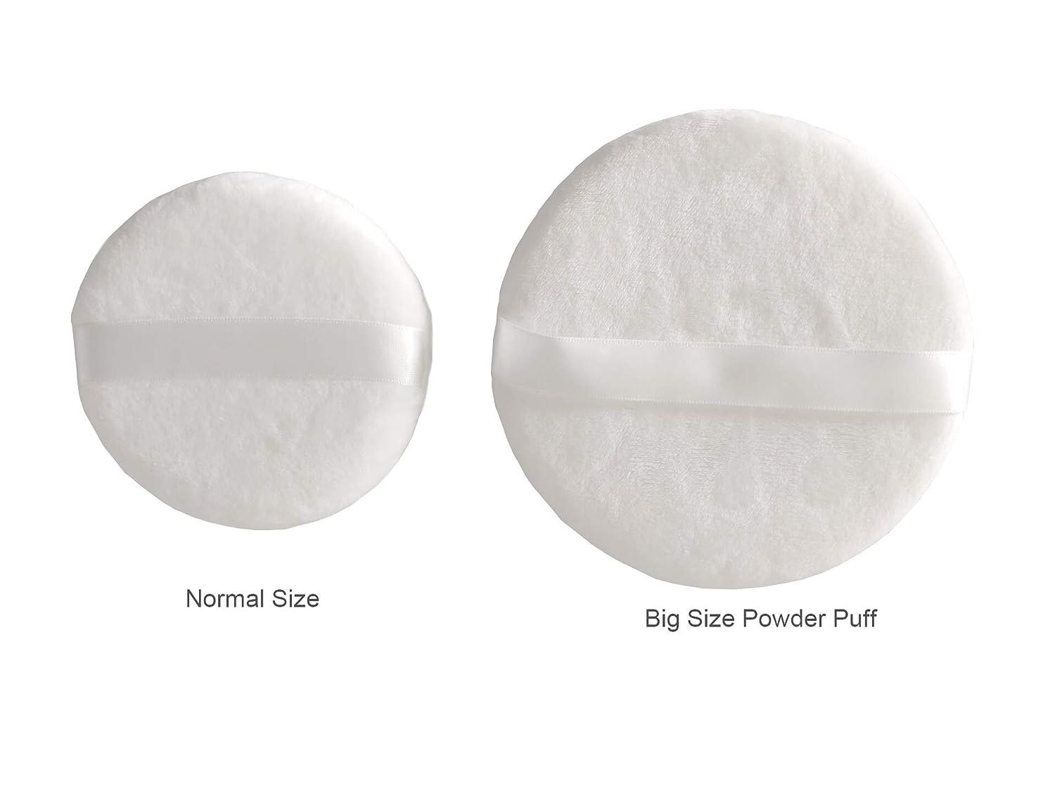 Topwon Powder Puff for Body Baby - 5 Inch - Extra Large Jumbo Size Use for Dusting  Powder or Blending & Setting Makeup Foundation (3 Pieces)