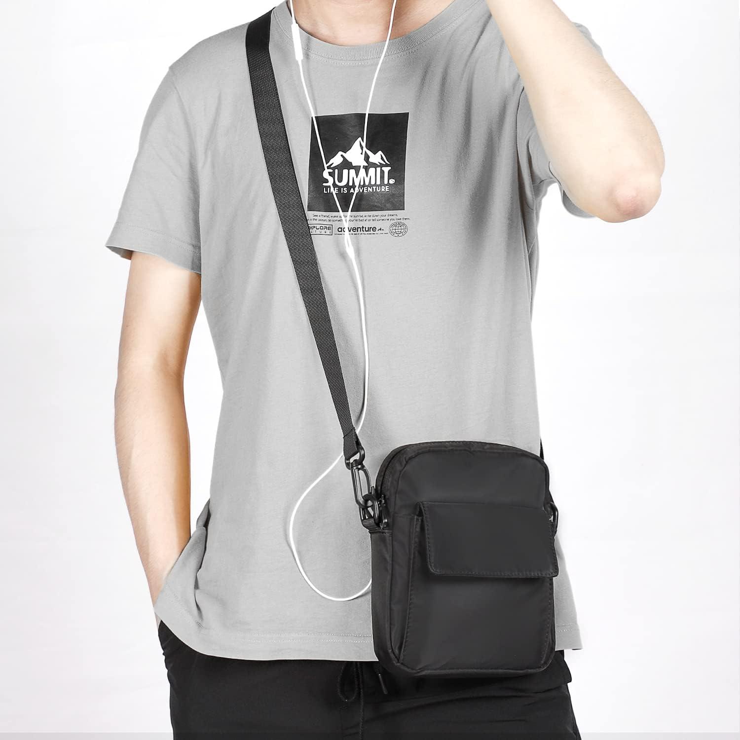 Men's Leather Crossbody Bag, Mini Man Purse Small Side Bag For Men, Mini  Messenger Bag Shoulder Bag For Phone For Passport - Temu Australia