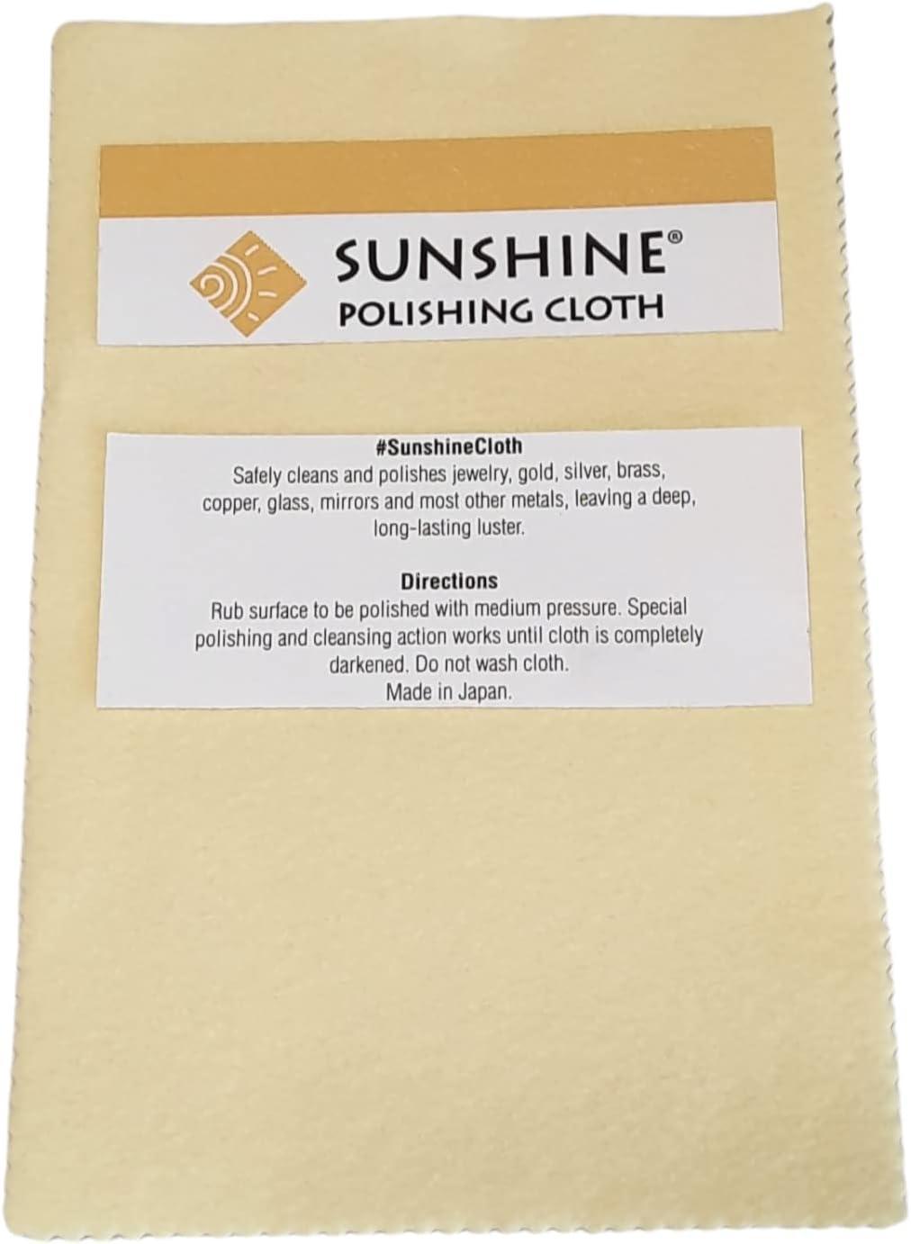 20 Sunshine Polishing Cloth for Sterling Silver, Gold, Brass and Copper Jewelry Polishing Cloth