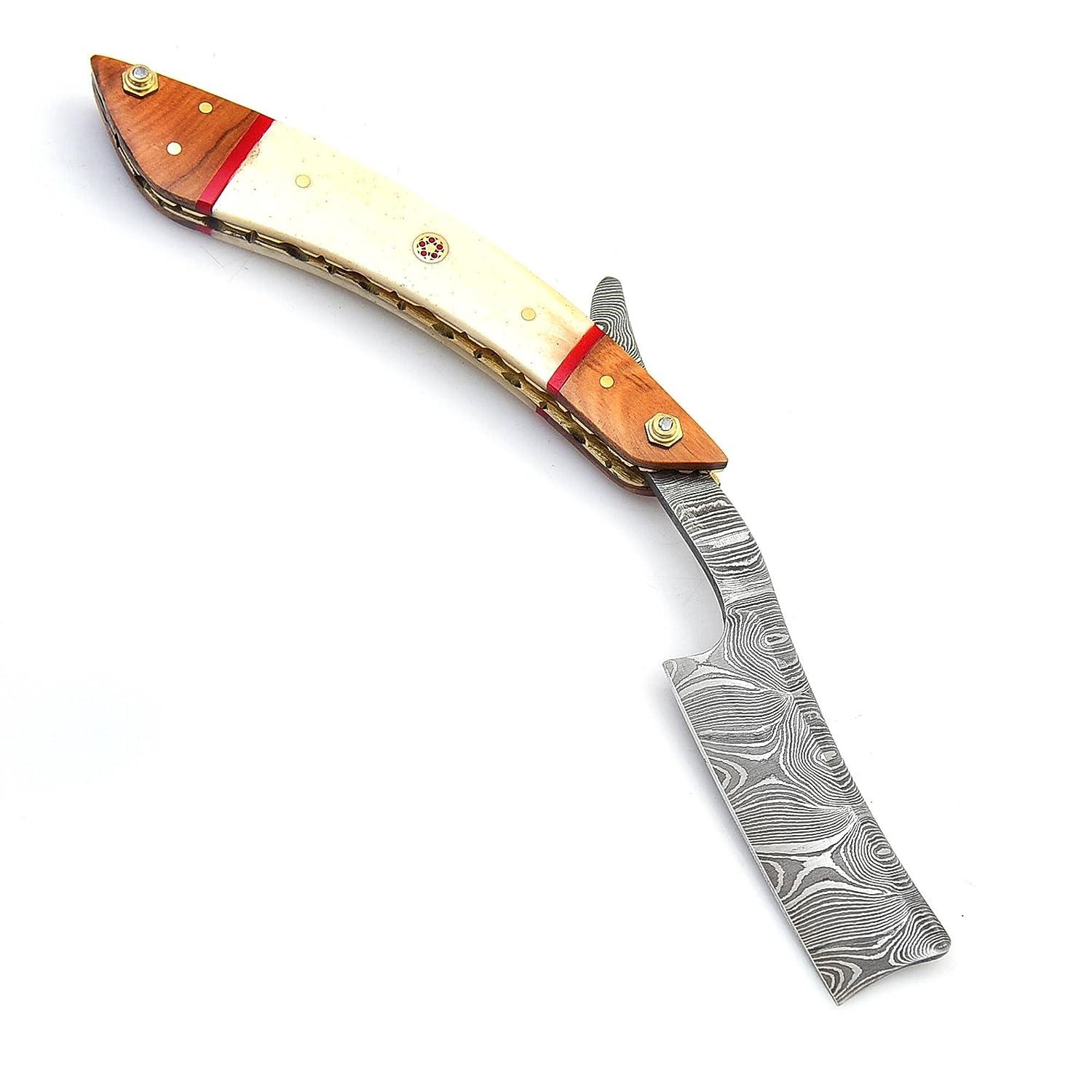 Razor Sharp Damascus Steel - Groovy Guy Gifts