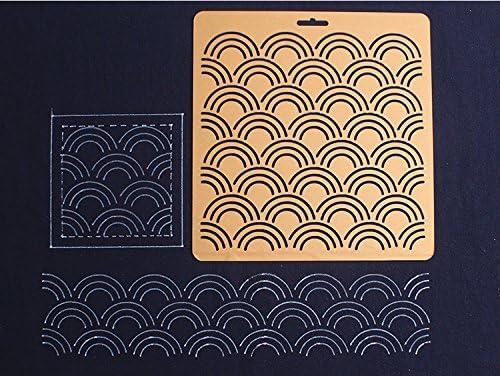 THEALESE Sashiko Stencil by Acrylic - Sashiko Embroidery Pattern - Quilting  Stencil
