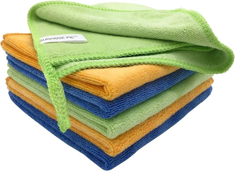 Microfiber Cleaning Cloths Softer for House Pack of 24 (Green Blue Orange)  Reusable Rag Lint Free Polishing Cloth Auto Detailing Towels Bulk Window  Cleaner Furniture Dust Cloths