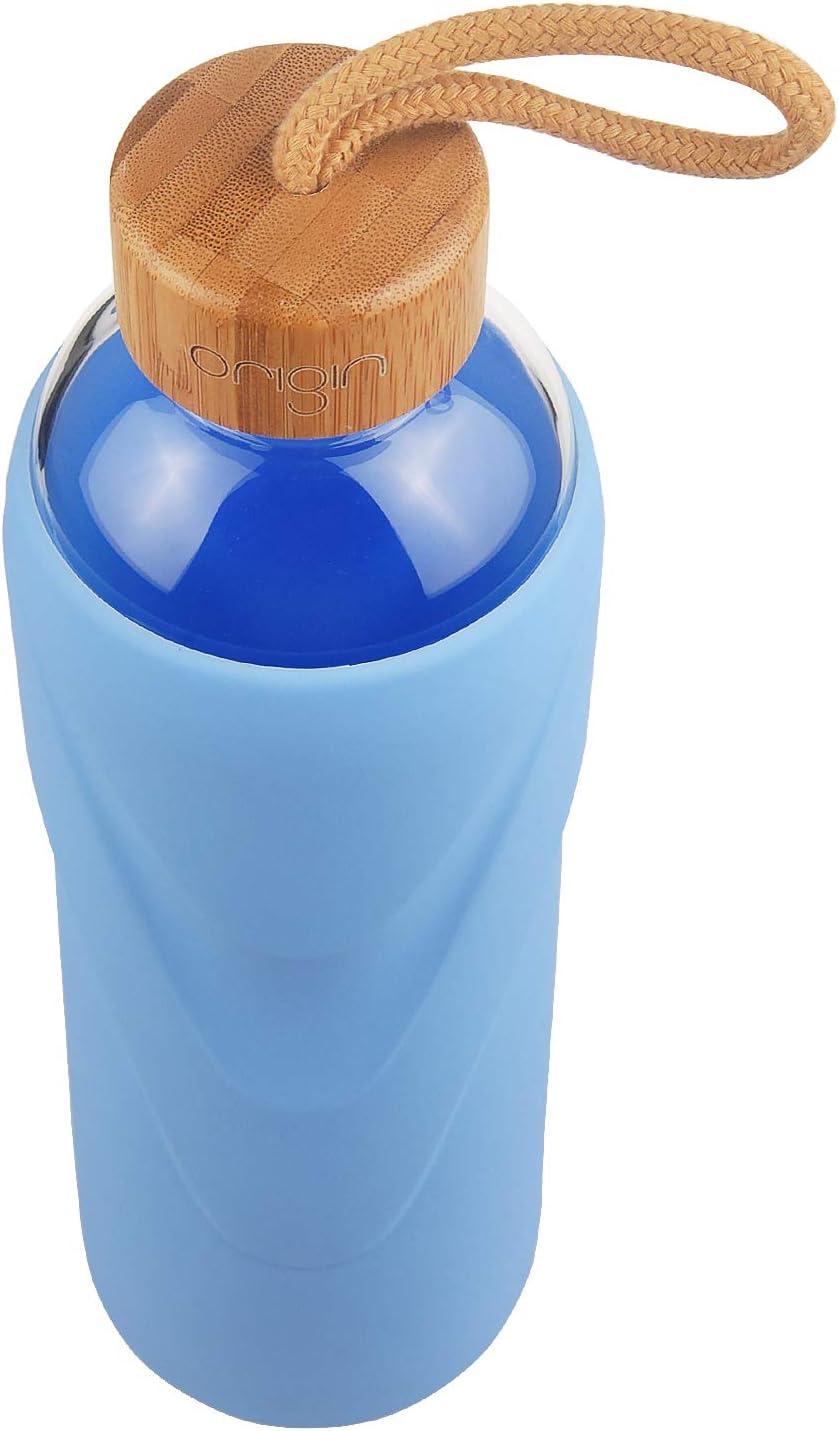 ORIGIN 100% Borosilicate Glass Water Bottle With Protective