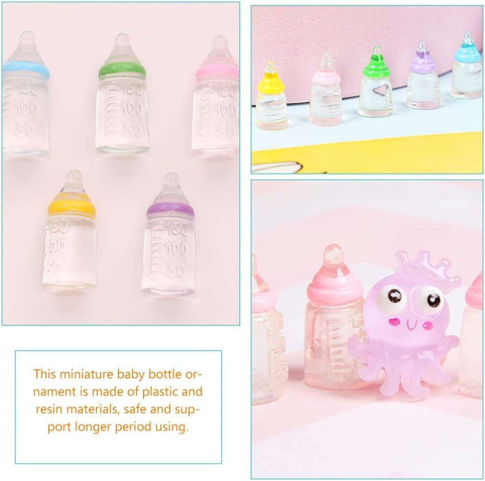 Baby Bottles Clear 500pc Bulk  Mary's Dollhouse Miniature Accessories