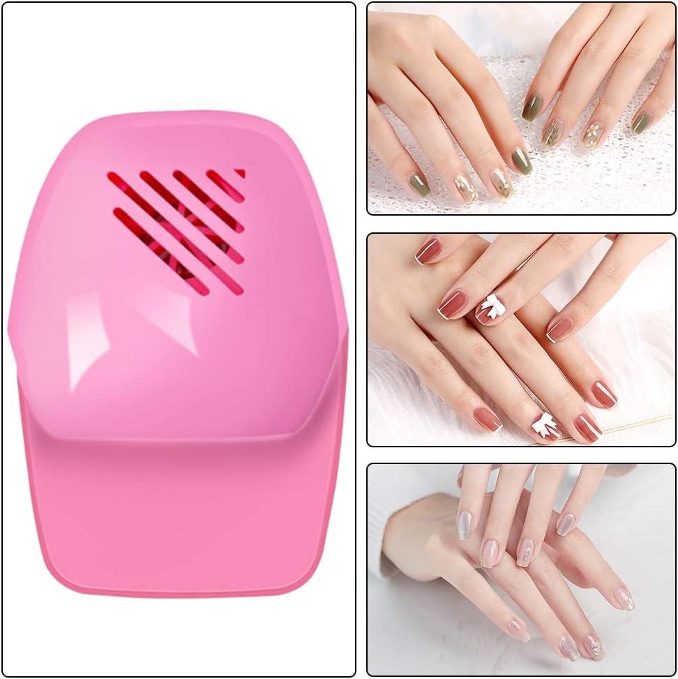 Kalolary Air Nail Dryer, 400W Air Nail Fan Blow Dryer For Nail Polish  Intelligent Automatic Sensor Hot & Cold Air Nail Polish Drying Fan Manicure  Tool For Home Salon Both Hands And