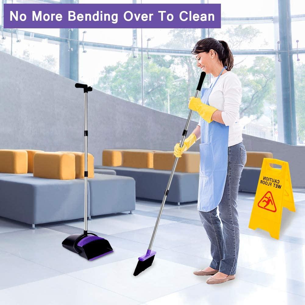 Household Broom And Dustpan Set With Upright Broom And Dustpan