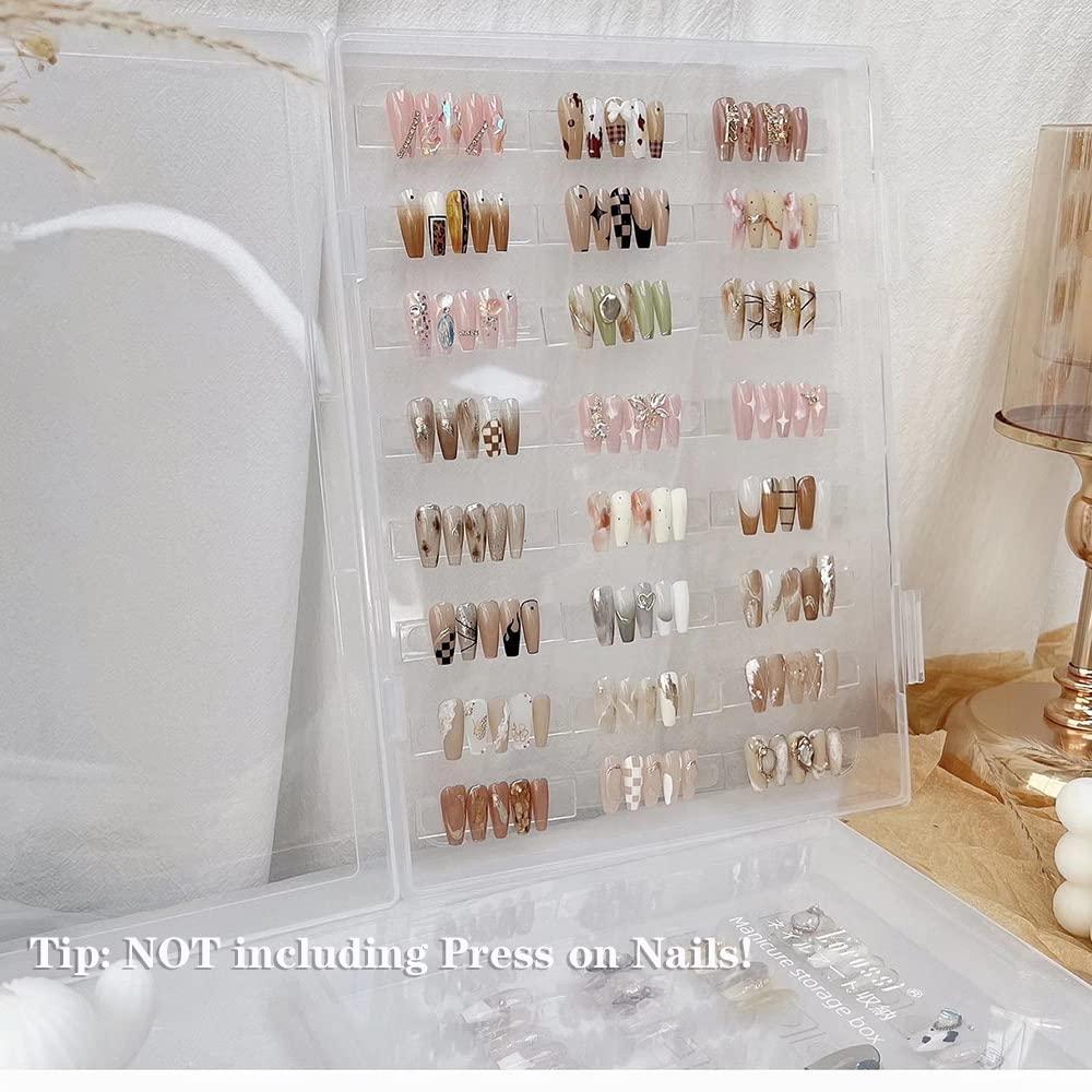 10 Pieces Press on Nail Storage Box 3x3inch Acrylic Nail Packing Box f –  Didolines