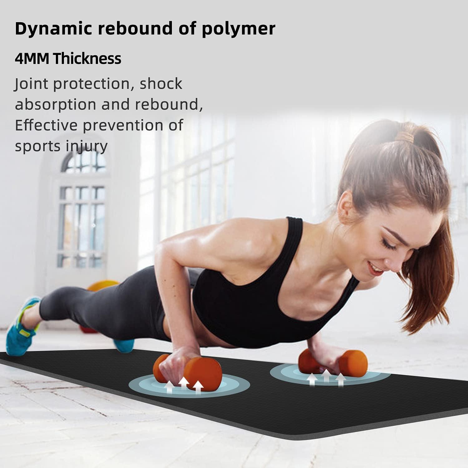 Treadmill Mat Shock-Absorbing Fitness Gym Pad Sound-proof Floor Protector  for Exercise Equipment