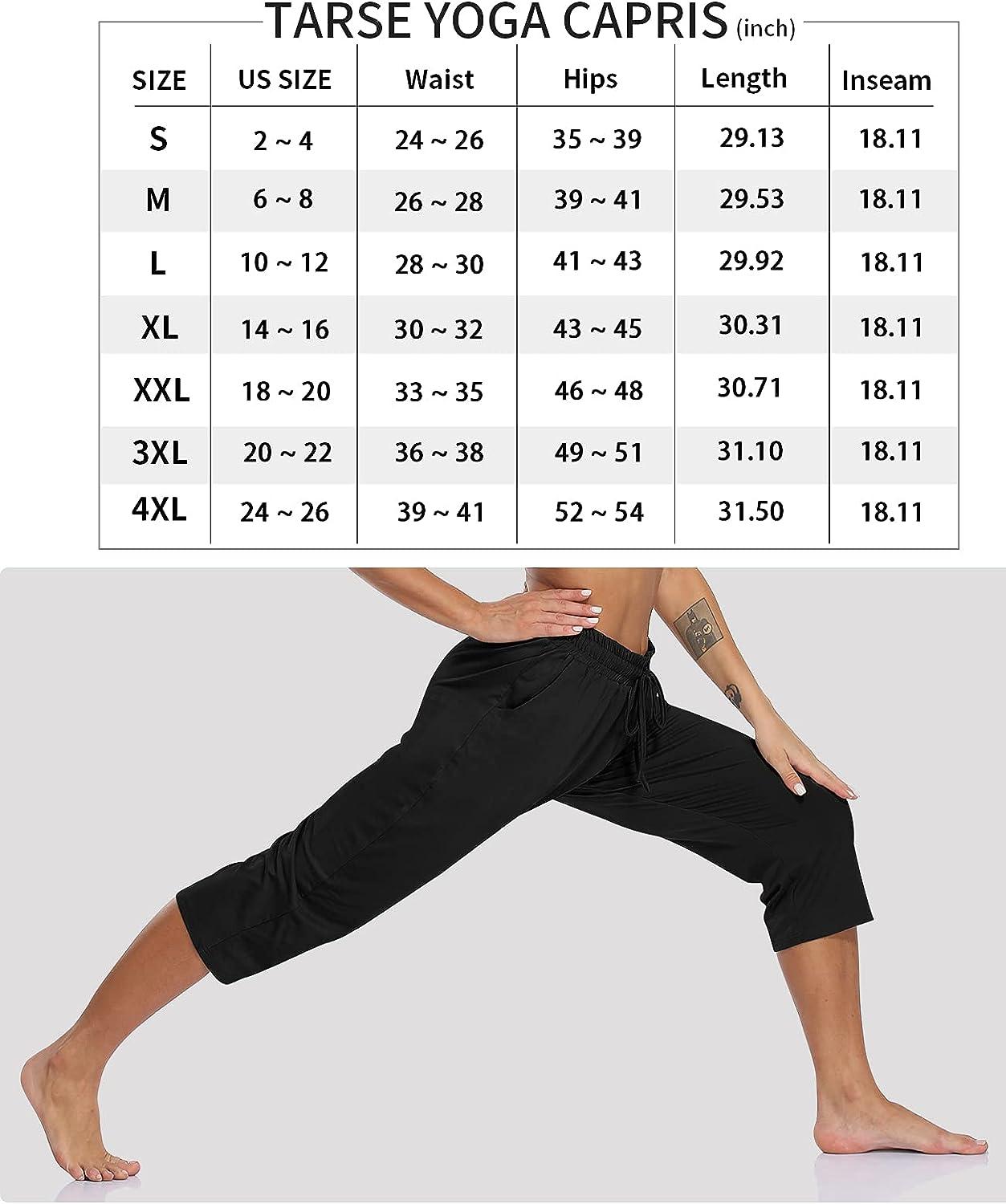 TARSE Women's Capri Yoga Pants Loose Soft Drawstring Workout Sweatpants  Causal Lounge Pants with Pockets : Buy Online at Best Price in KSA - Souq  is