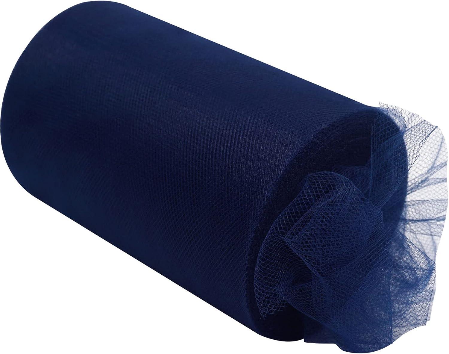 Royal blue tulle fabric roll 6-inch 74.64-foot tulle ribbon mesh