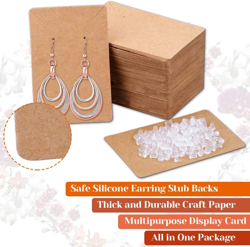 810 Pieces Earring Display Cards with Secure Back, Earring Holder