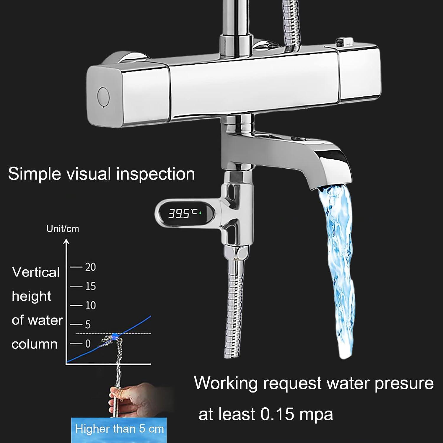 Faucet Shower Digital LED Thermometer Tap Water Temperature Monitor Bathroom