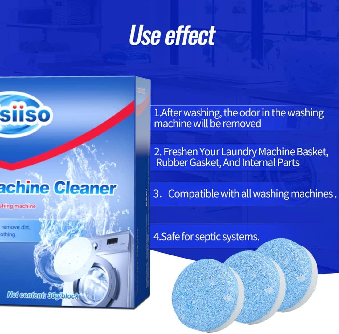 KIISIISO Washing Machine Cleaner Descaler 20 Tablets,for Front and