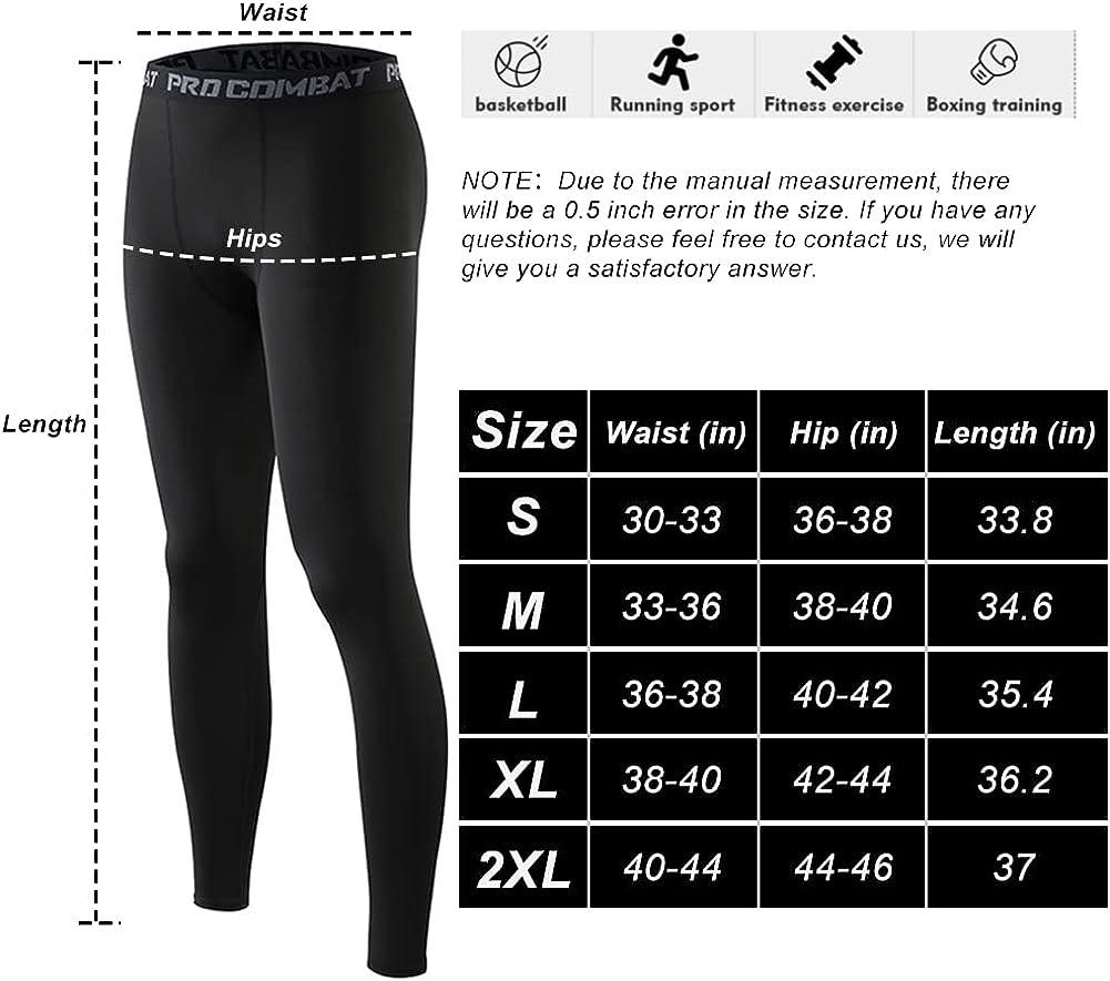 HYCOPROT Men's Compression Pants Athletic Tight,Leggings Base Layer Bottoms  for Running Workout Sports Yoga Basketball : : Clothing, Shoes 