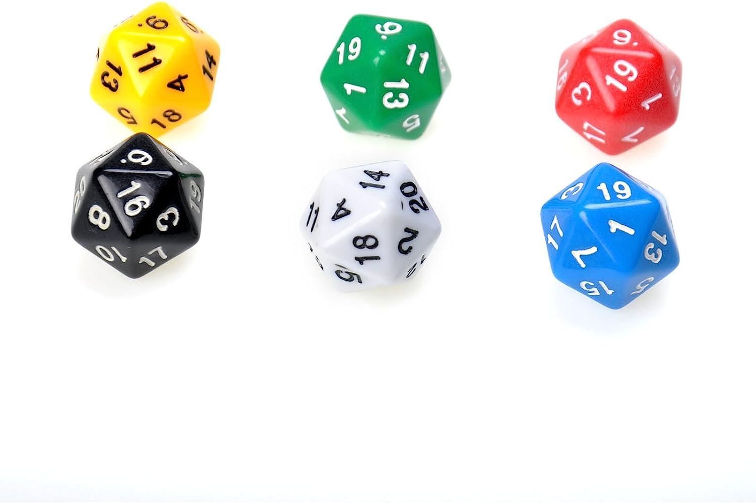 10pcs 20 Sided Dice D20 Polyhedral Dice for Dungeons and Dragons