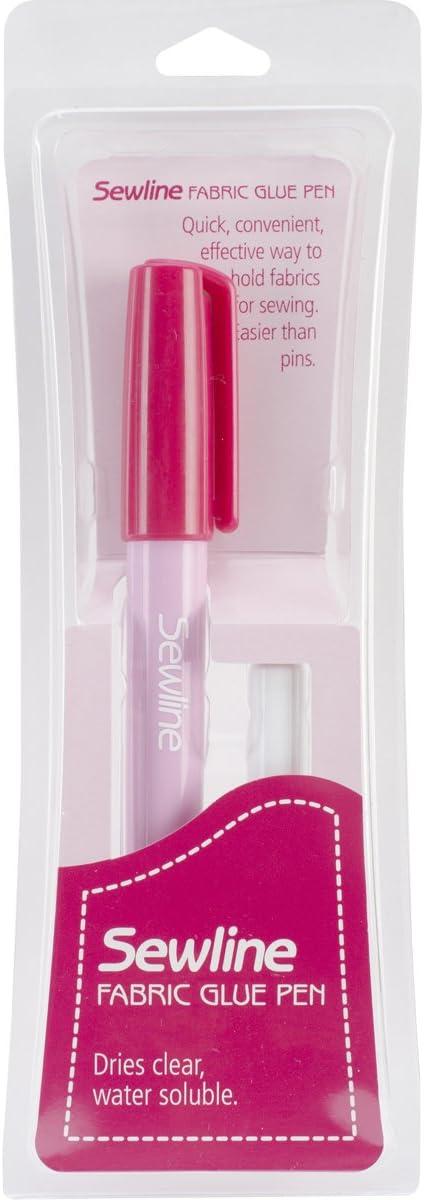 Sewline Water Soluble Fabric Glue Pen Refill Pink 2/Pkg