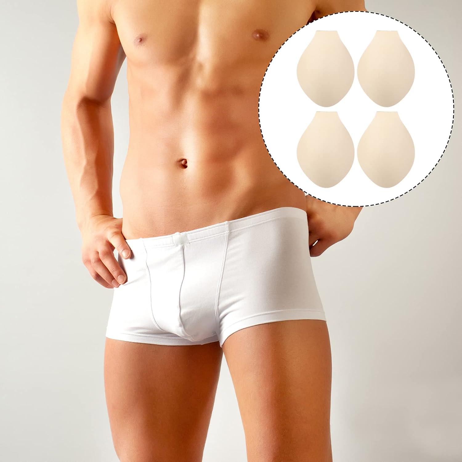 SOIMISS Mens Underwear 8pcs Coaster Removable Bulge Pad De Cups